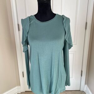 DC Teal Long Sleeve Women's Top